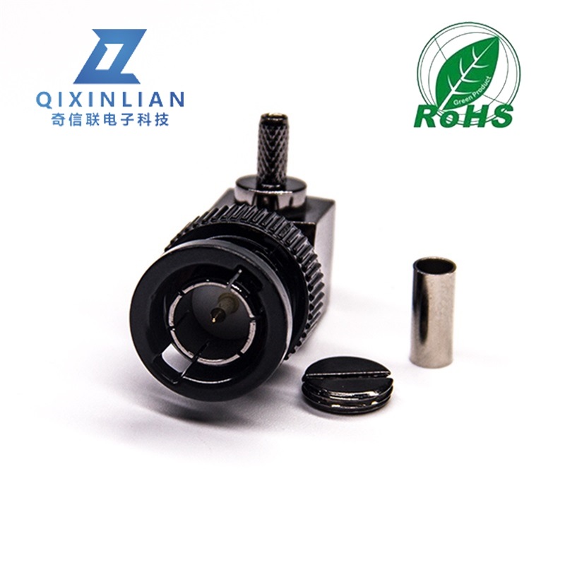 BNC-KY1.5全铜泳黑连接器 BNC弯公头接线316/174信号同轴馈线75Ω