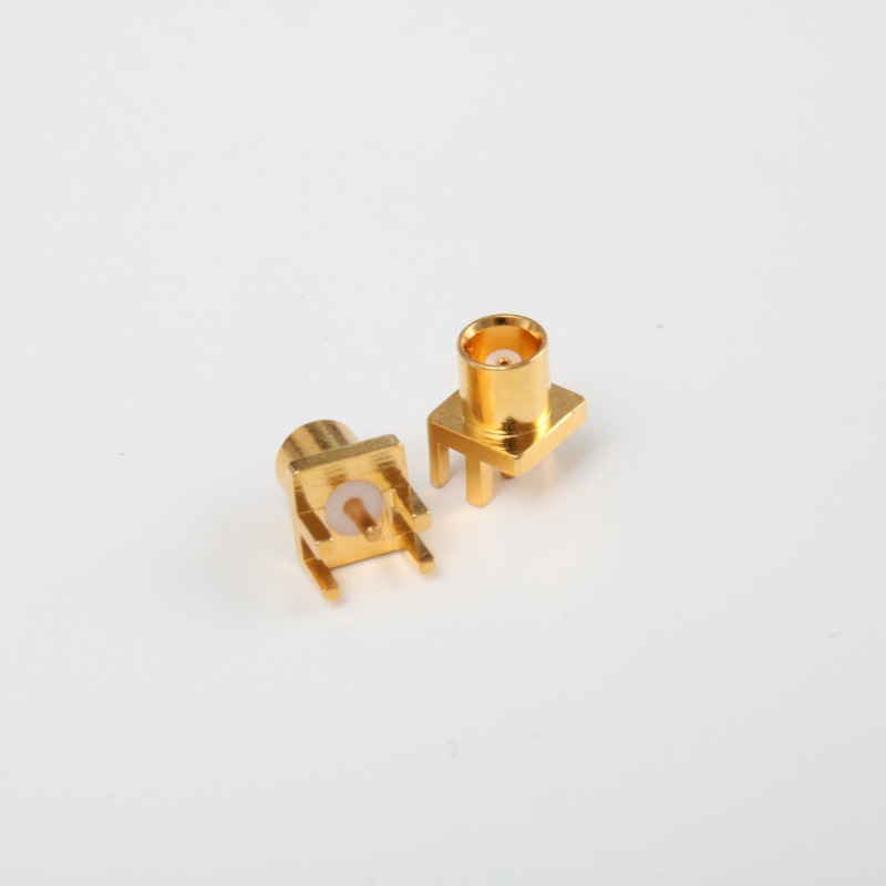 MCX-KE偏角 卡板厚度1.2/1.7全铜镀金盐雾48H MCX插座