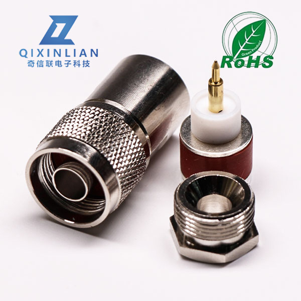 N型射频连接器N公头组装式5件套 同轴馈线N型公头天线信号N头插座