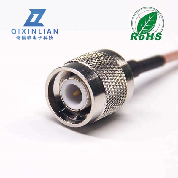带线的TNC连接器公头直式转MCX公头弯式接RG316线